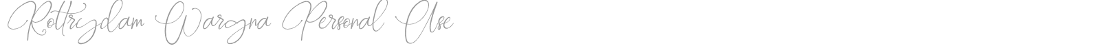Rottrydam Wargna font preview